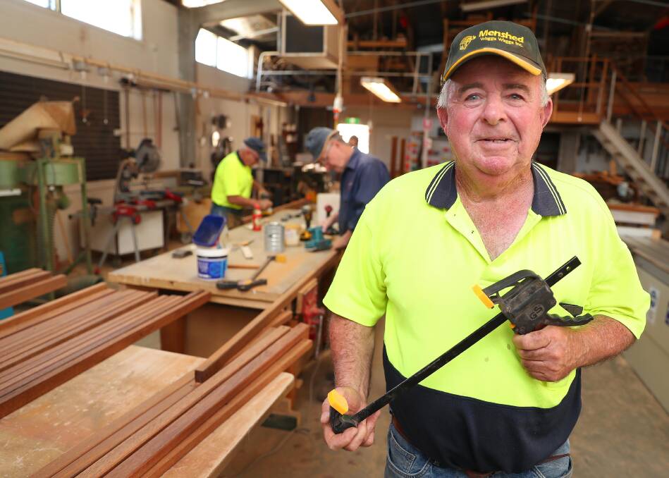 ALL ABOUT INCLUSION: Men's Shed president Peter Quinane said leadership is hoping to welcome younger men with full-time jobs by trialling Saturday morning openings. 