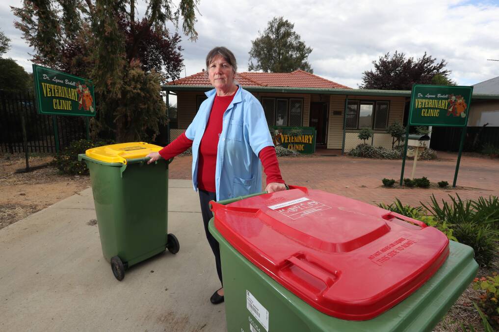KICKER: Wagga Ratepayers Association chief and local veterinary practice owner Lynne Bodell said the council still has a long way to go with its new waste collection scheme. Picture: Les Smith