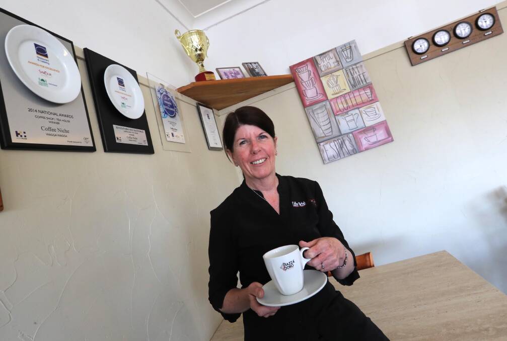 WINNERS ARE GRINNERS: Owner of Coffee Niche Brigeen Dedini said it was an honour to win the best cafe in regional NSW two years running. Picture: Les Smith