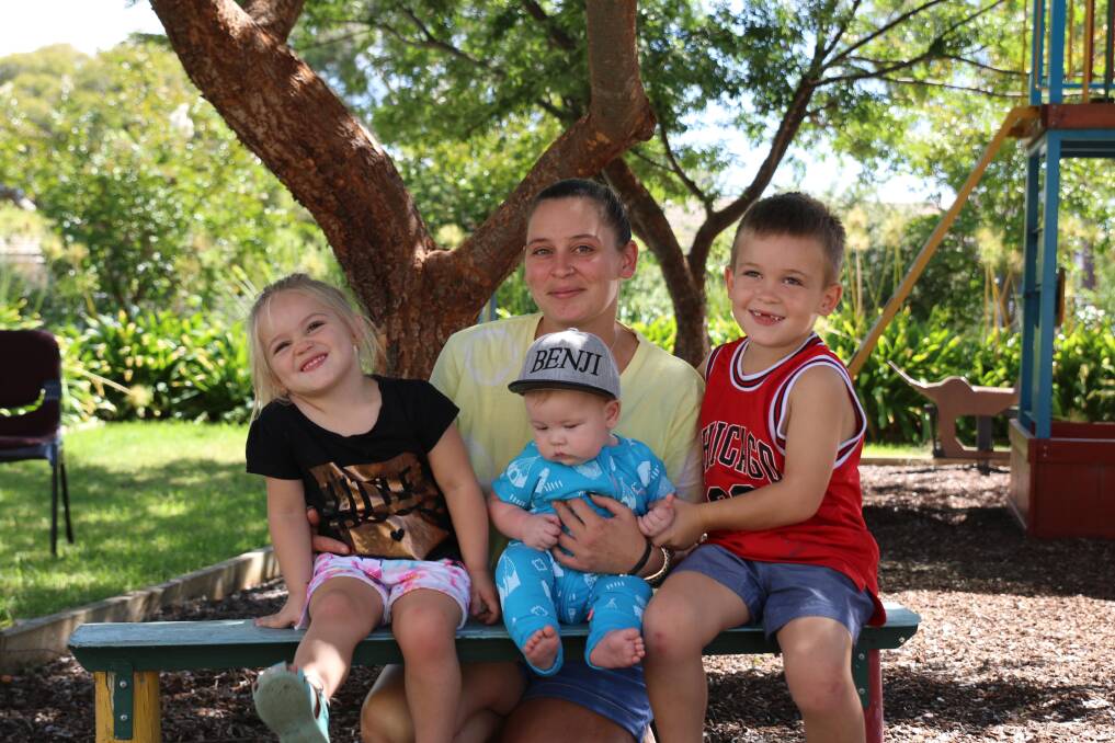 STRUGGLING: Single mum Ashlie would have been facing homelessness if Anglicare had not intervened. Picture: Supplied