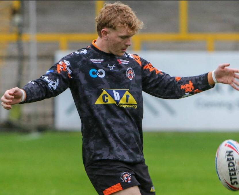 Toby Mallinson is one of two new Englishman set to boost Tumut's playing ranks for their title defence. Picture by Castleford Tigers RLFC