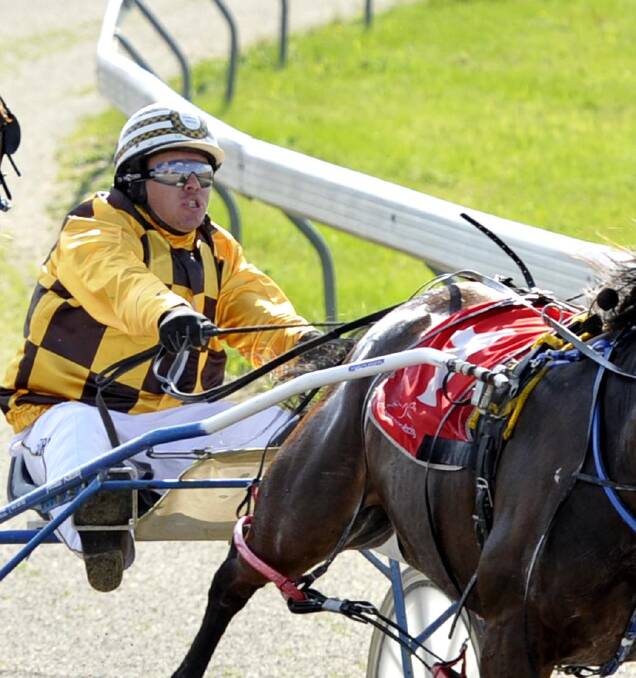 BACK UP AIM: Grant Forrest has two chances at Wagga on Friday, including Hell Of A Band who won on the same track earlier in the week. Picture: Les Smith