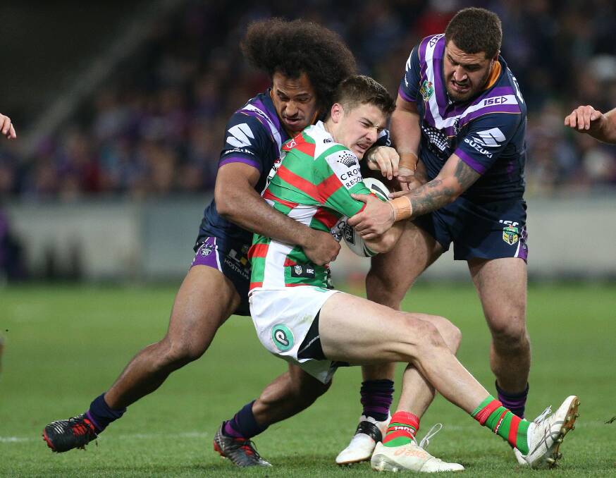 HUNTED AGAIN: South Sydney winger Campbell Graham will be one of the most experienced players for the NRL club in the trial against Riverina in Albury on Saturday.