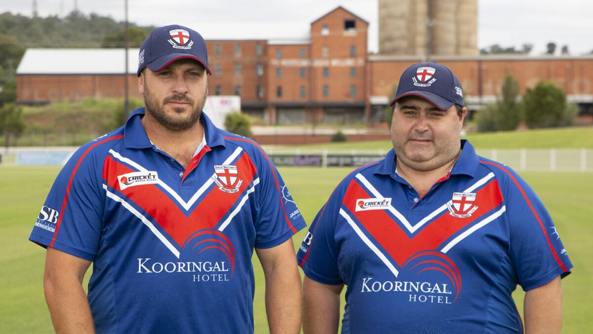 CHANGE UP: Nathan Corby (left) has replaced Dave Garness as St Michaels captain with Stuart Slocombe also coming into a coaching role. Picture: Madeline Begley