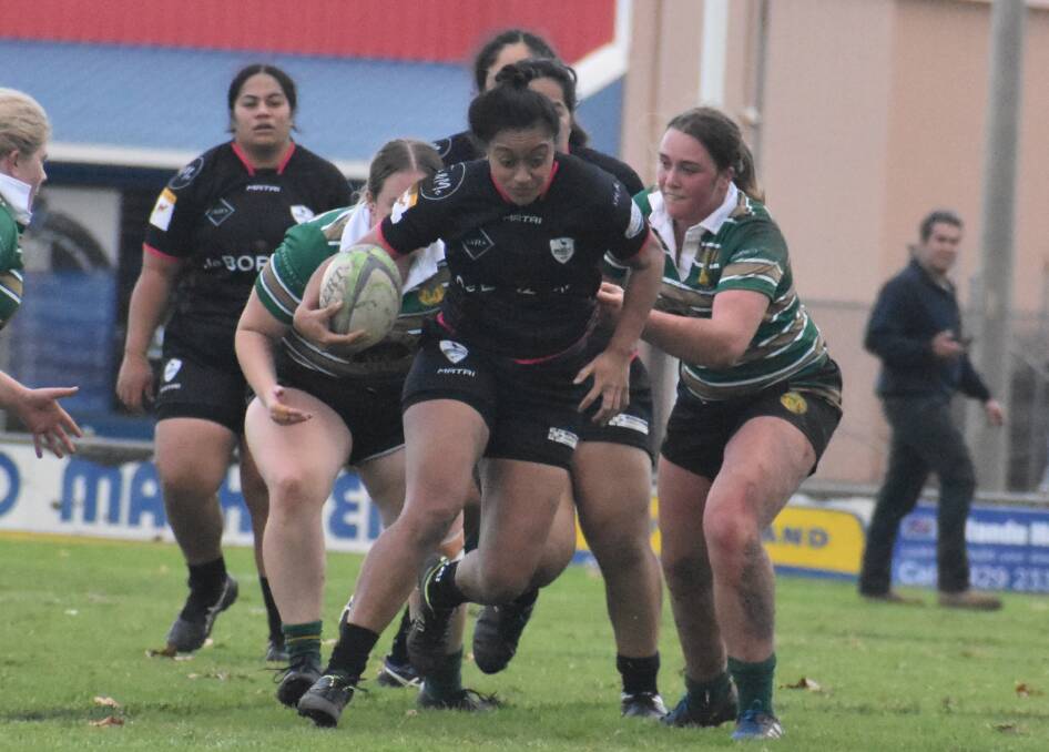 ON A ROLL: Lele Katoa scored a try in Griffith's win over Ag College on Saturday to extend their winning streak.