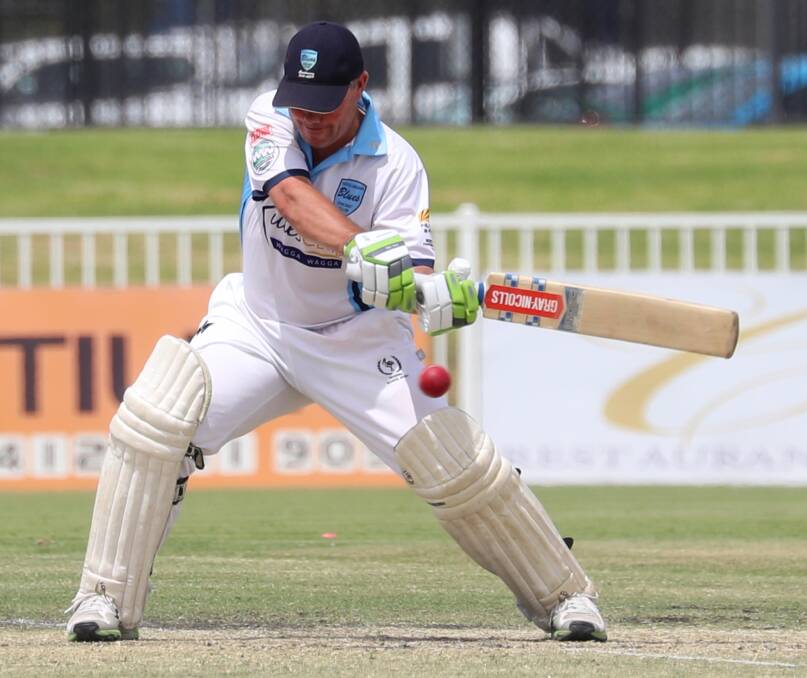 Terry Willis batting for South Wagga last month. He's back in for the grand final.