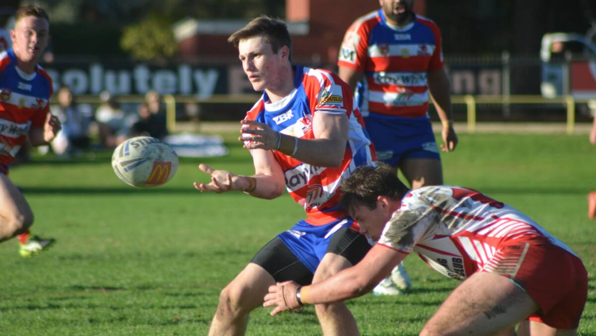 James Schiller, pictured playing for Young in 2019, will make his debut for the Canberra Raiders on Friday.