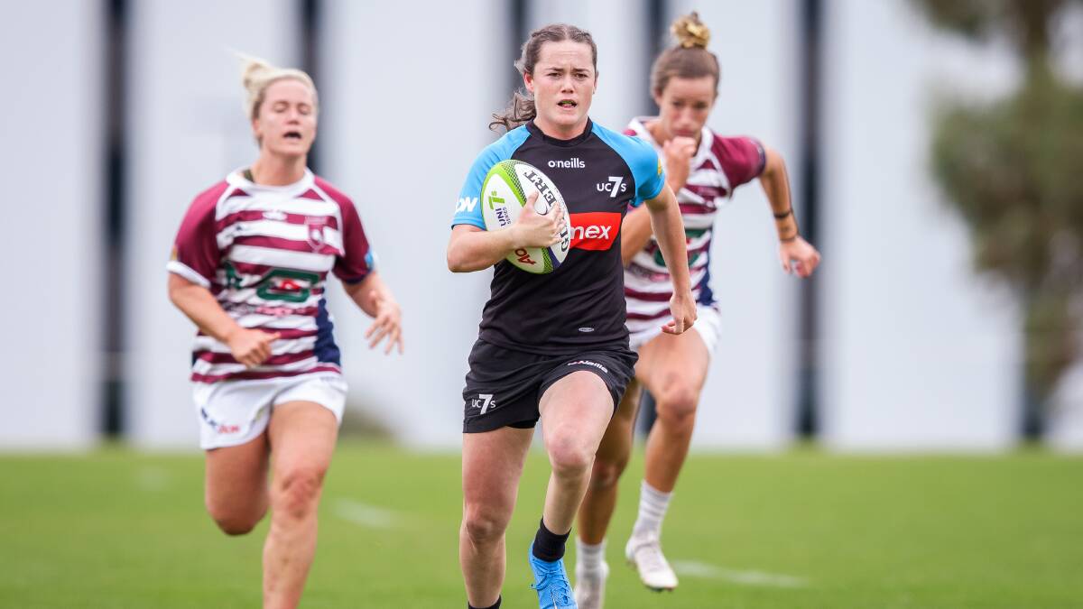 Tess Staines scored the winning try to book Riverina's place in the women's Country Championship final.
