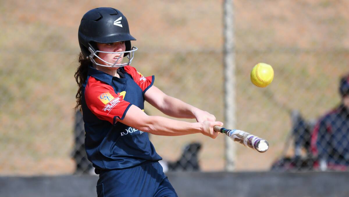 MAIDEN VICTORY: Jess Wendt batting during Turvey Park Blue's tight win over Saints at French Fields on Saturday. 
