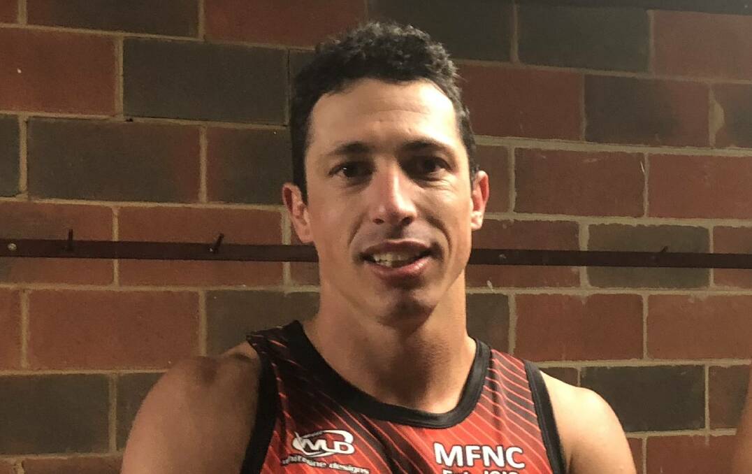 Curtis Allen was charged in his first game for Marrar on Saturday.