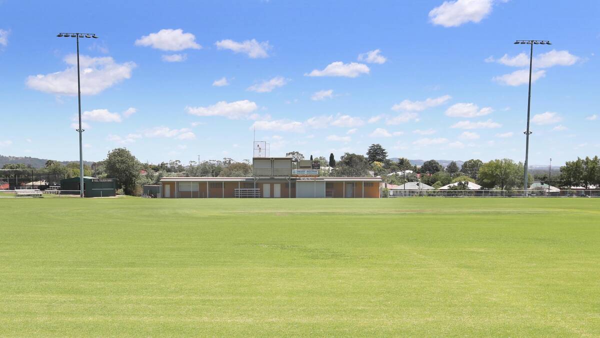 NO PLAY HERE: Harris Park was bathed in sunshine on Saturday after the clash between Kooringal Colts and South Wagga was called off. Picture: Les Smith