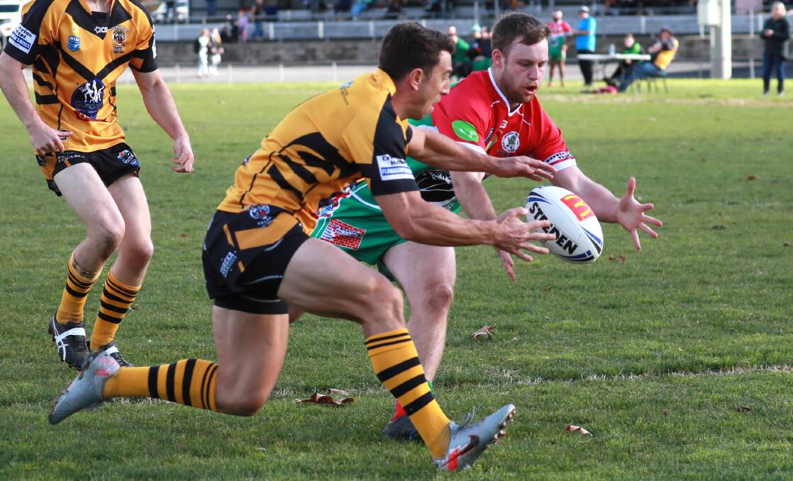 James Smart in action for Gundagai in their win over Brothers earlier this month.