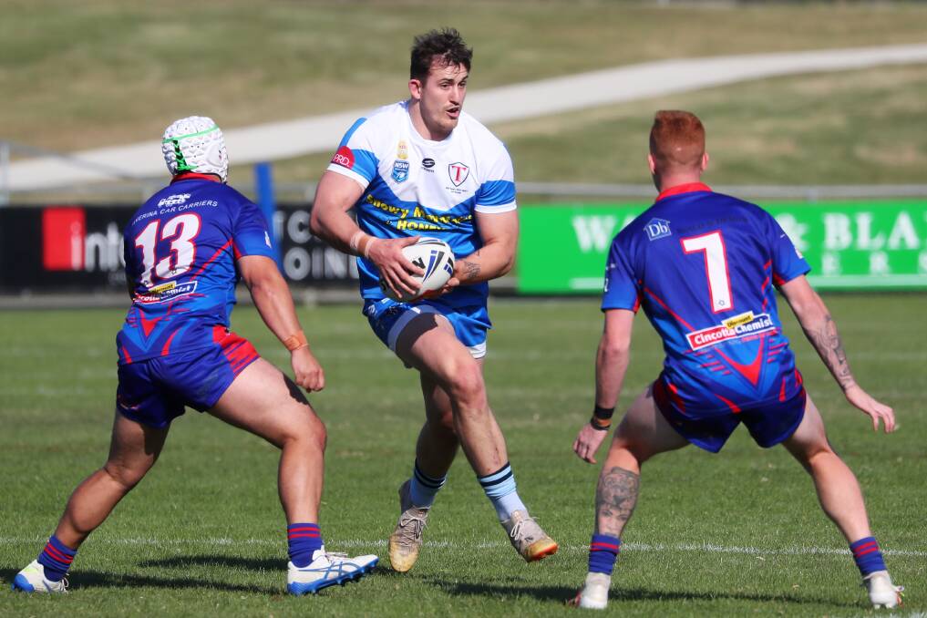BIG IN: Jed Pearce will return to Tumut's line up for their Maher Cup showdown with Gundagai at Anzac Park on Saturday. Picture: Emma Hillier