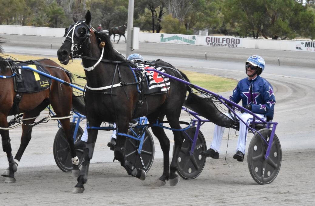 Coming off a winning treble at Leeton, which included Nowhere Creek, pictured, Blake Jones has five drives at Temora on Tuesday.