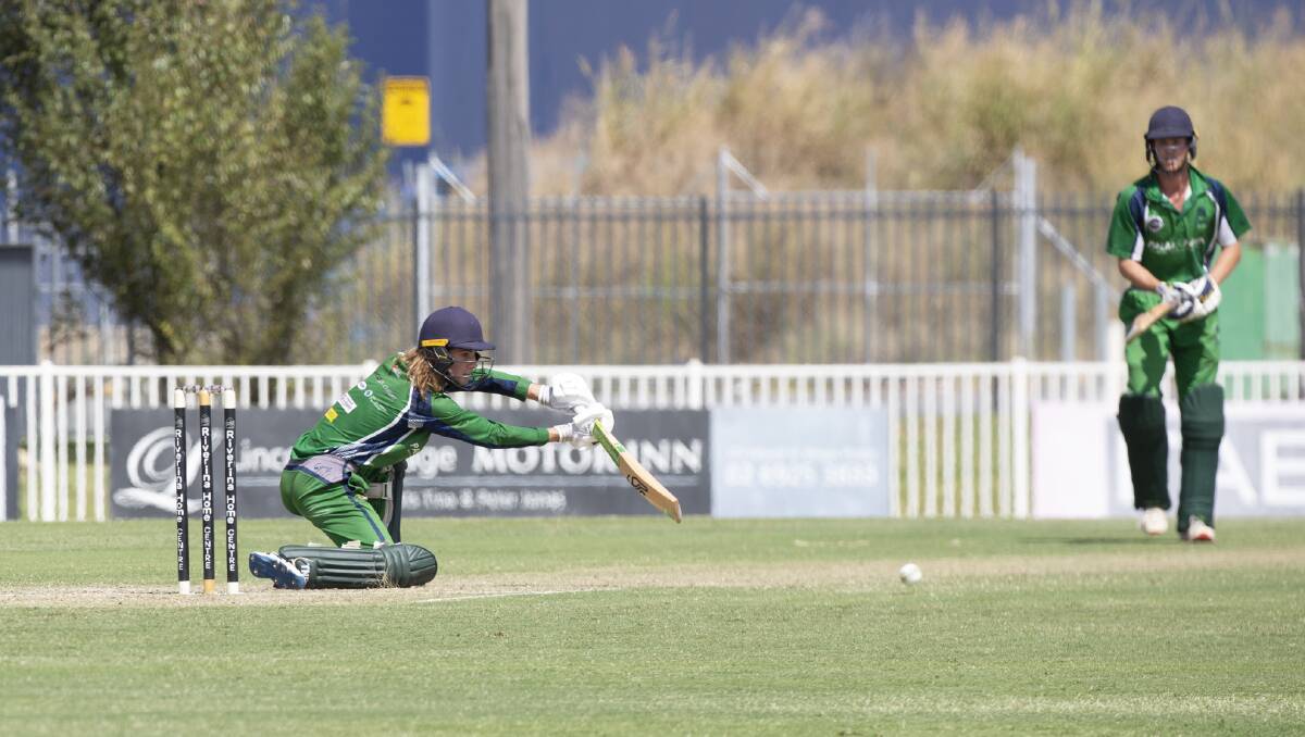 Ed Grigg batting for Wagga City in their grand final loss to South Wagga on Saturday.