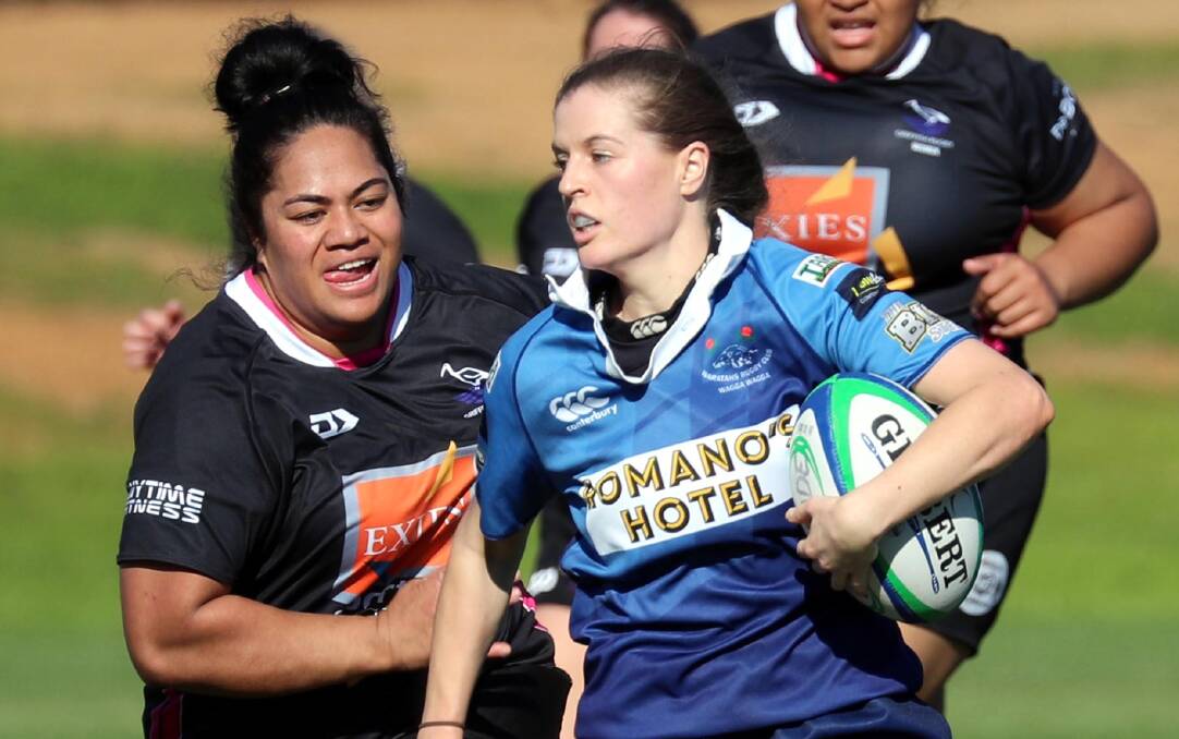 Andrea Kirkby scored the winning try for Waratahs on Saturday.