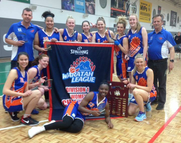 SWEET SUCCESS: Wagga Blaze celebrate after their grand final win over Coffs Harbour on Sunday.