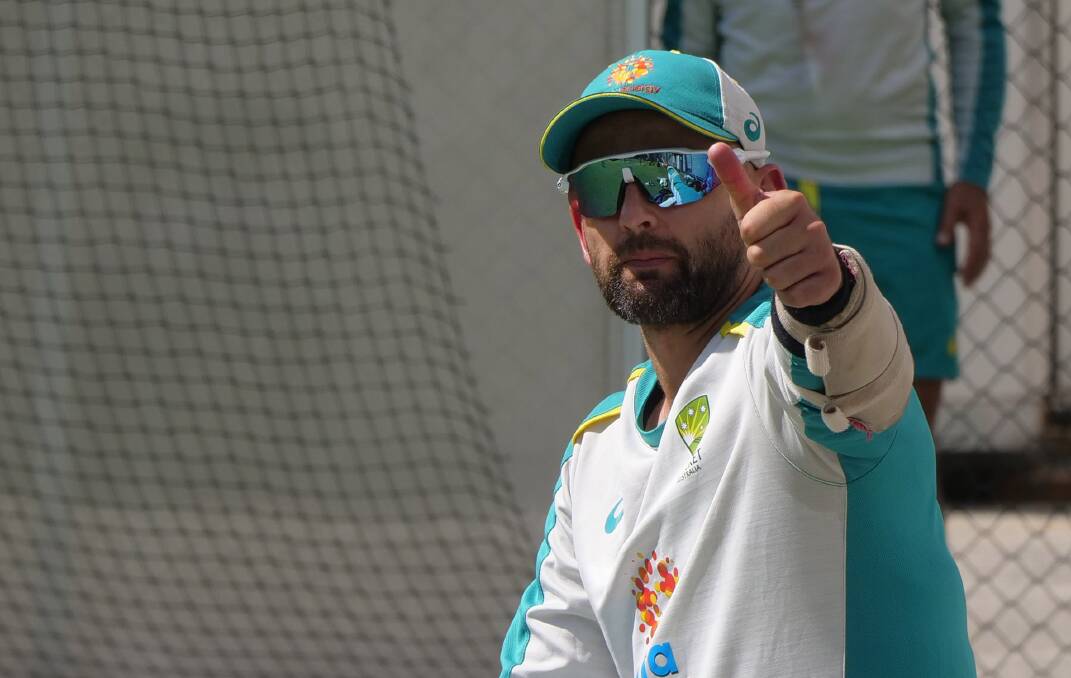 MILESTONE MOMENT: Nathan Lyon enters his 100th Test match on the verge of taking his 400th wicket for Australia. Picture: cricket.com.au
