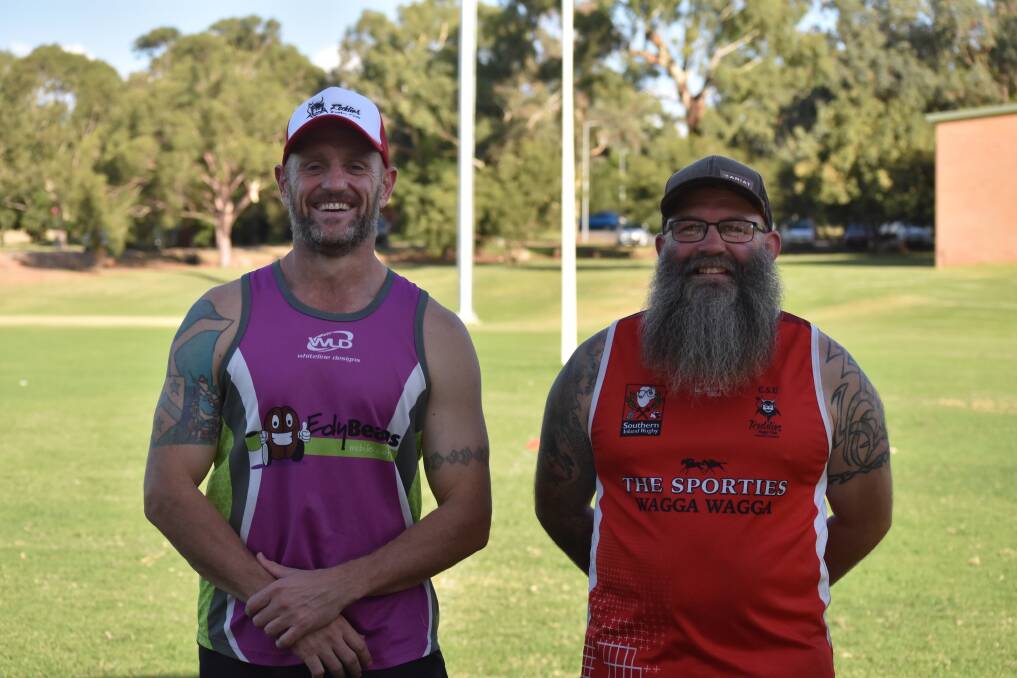 NEW TEAM: Jock Crockatt and Danny Edwards have formed a new coaching combination as they try to lift CSU off the bottom of the Southern Inland ladder. Picture: Courtney Rees