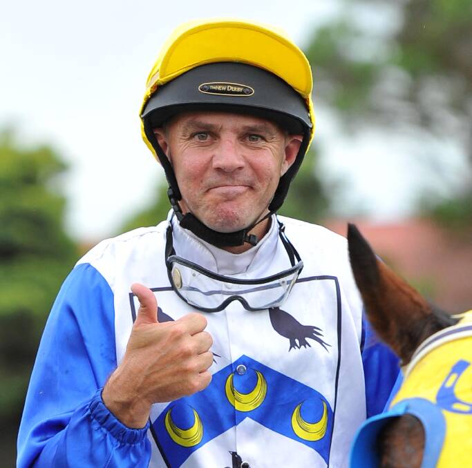 Nick Souquet is looking to make it four wins in a row with Grey Strike at Corowa on Sunday.