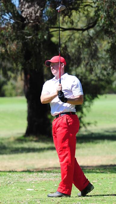MASSIVE WIN: Nathan Bowman won the Wagga City club championship this weekend by 16 shots. It was his first victory at the titles. Picture: Kieren L Tilly