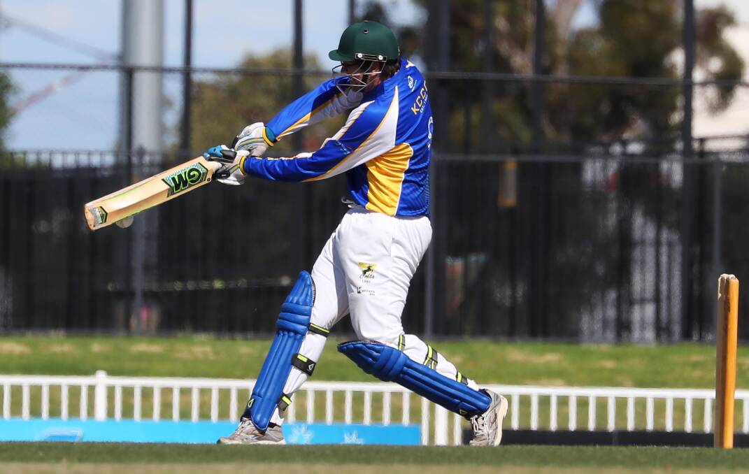 CENTURY MAKER: Dave Bolton backed up a 53 against Lake Albert on Friday night with a 102 against St Michaels on Saturday but it wasn't enough for Kooringal Colts to take the win. Picture: Emma Hillier