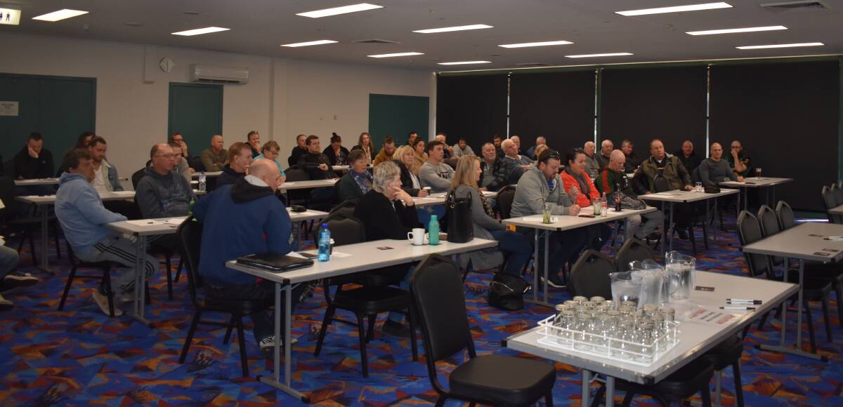 SHOW OF SUPPORT: A good turnout of players and supporters was in attendance for Junee's 'State of Play' meeting on Sunday. Picture: Courtney Rees
