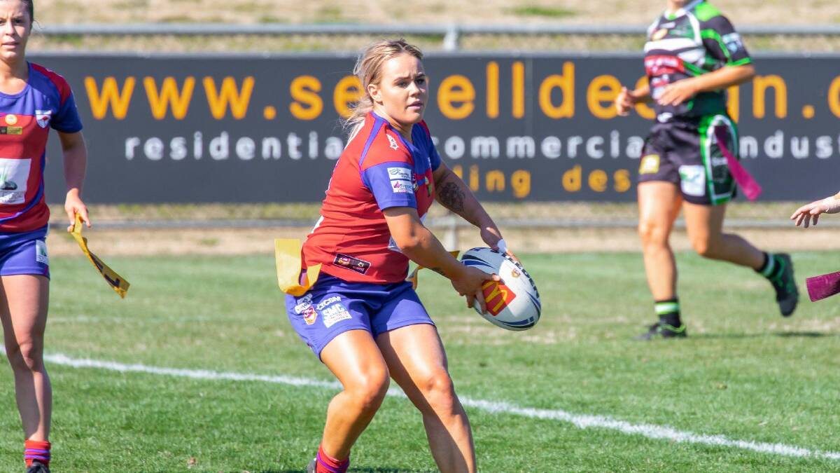 BIG PERFORMANCE: Madeline Warburton scored a hat-trick as Kangaroos kept their season alive with a 14-6 win over Young on Sunday. They now face Albury in another must-win final on Saturday.