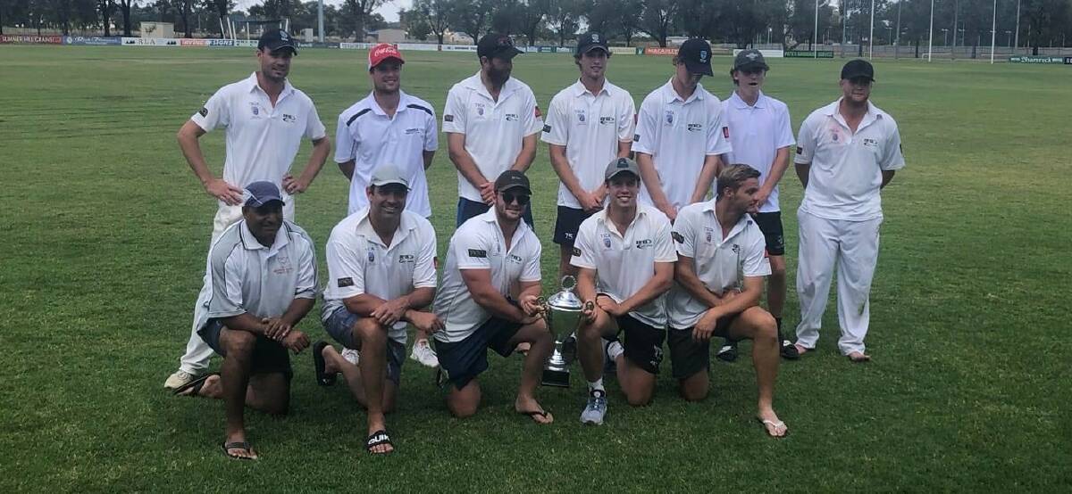 JUST TOO GOOD: Temora celebrates their Hedditch Cup win over Ardlethan-Barellan on Sunday.