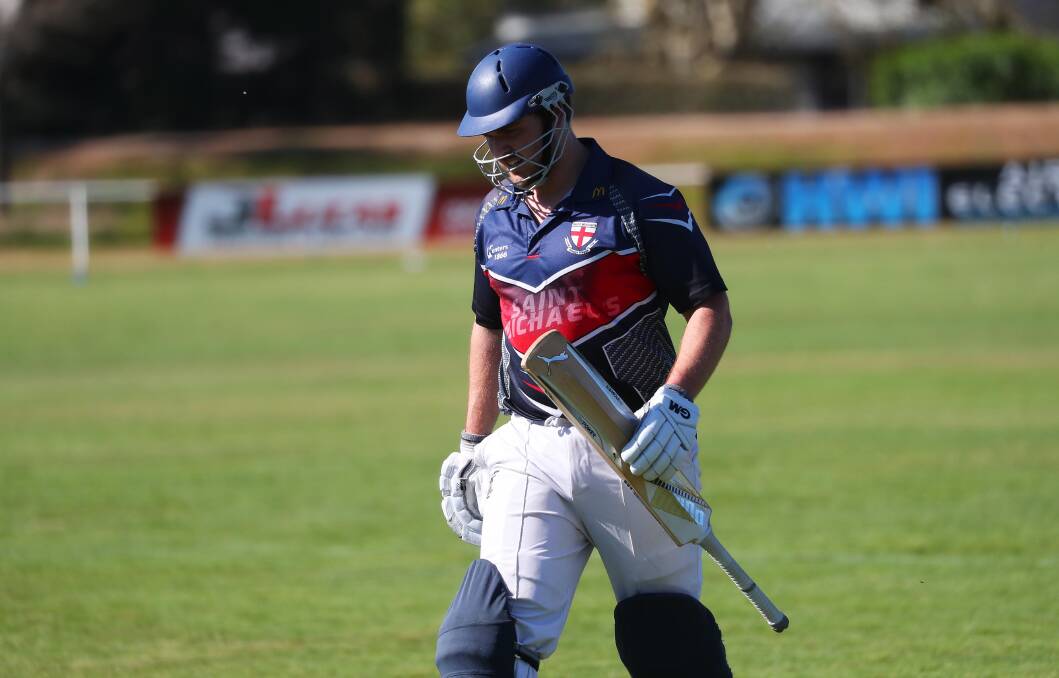 RETURNING: Kyle Buckley coming back in is a boost for St Michaels batting line up after they were set 320 for victory by Lake Albert on Saturday.