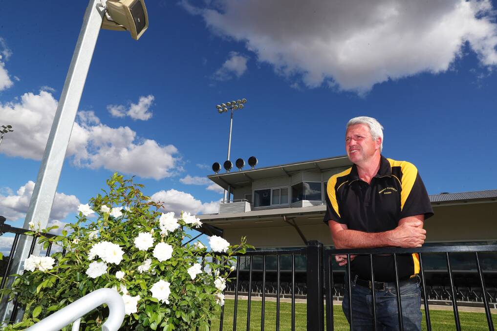 EMPTY OUTLOOK: Wagga Harness chief executive Graeme White is preparing to hold the first group one carnival behind closed doors due to coronavirus. Picture: Emma Hillier