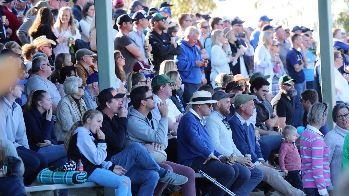 Part of the crowd during last year's Southern Inland grand final day.