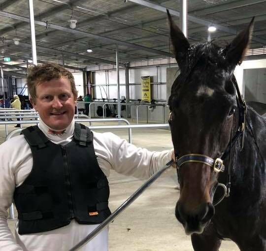 Tim Doherty with Our Mach Jack after their win on Friday.