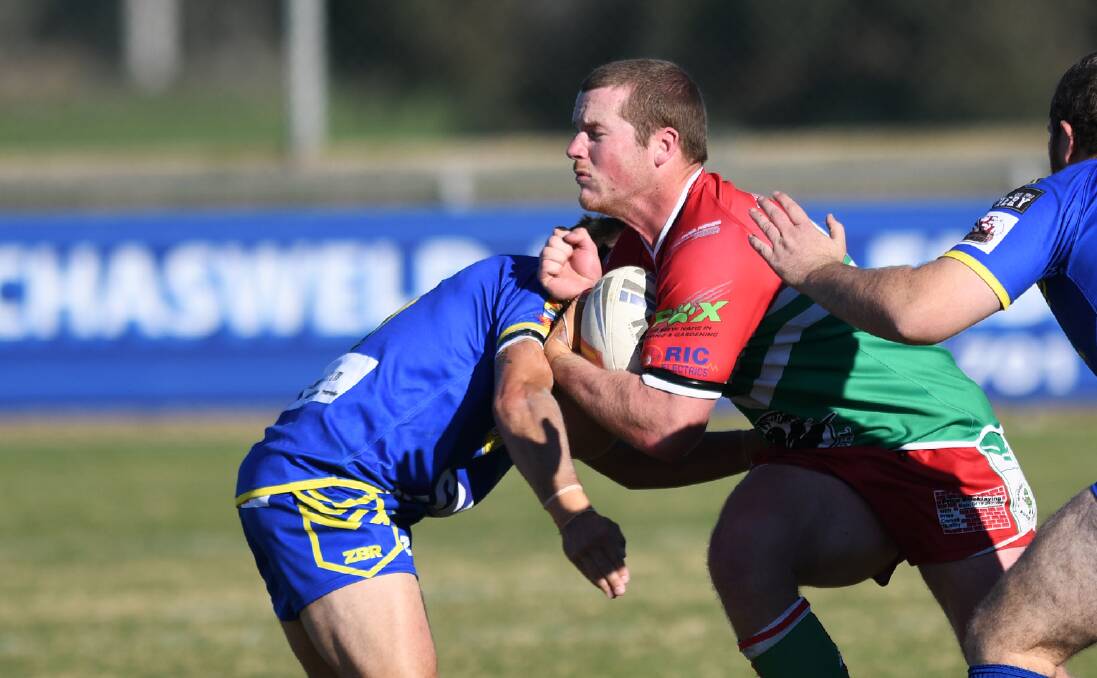 Connor McCauley returns from a back injury to tackle Gundagai in the top of the table clash on Sunday.