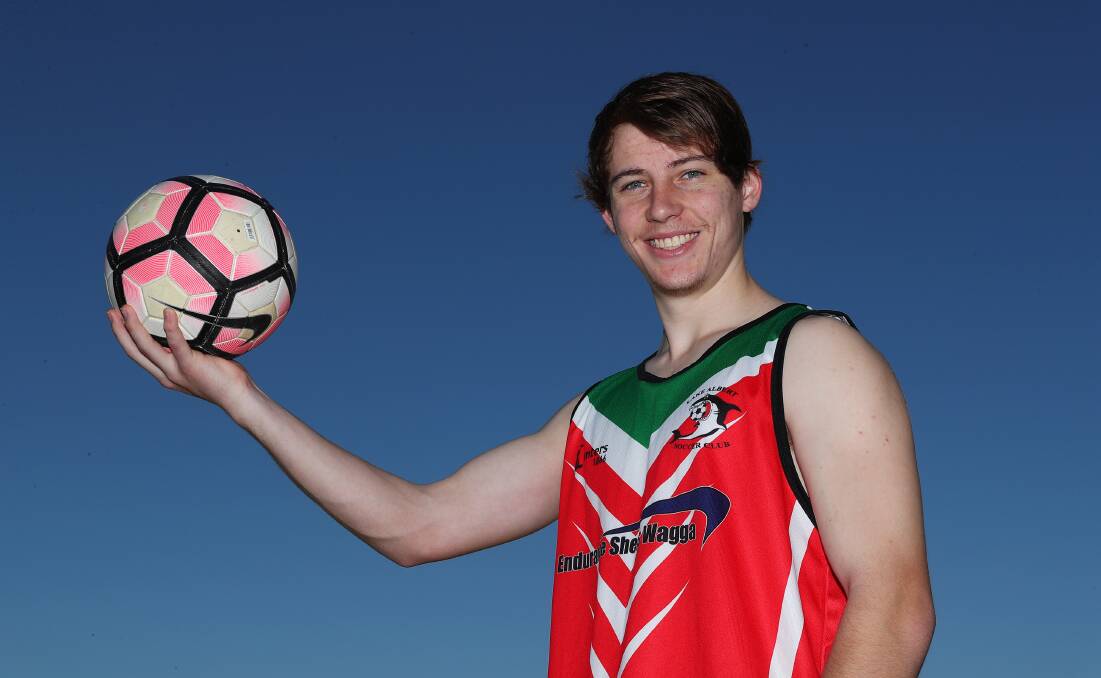STEPPING UP: James Trevaskis has made the most of his opportunity in Lake Albert's first grade side and is looking to make it count in the Pascoe Cup grand final against Hanwood FC at Equex Centre on Sunday. Picture: Emma Hillier