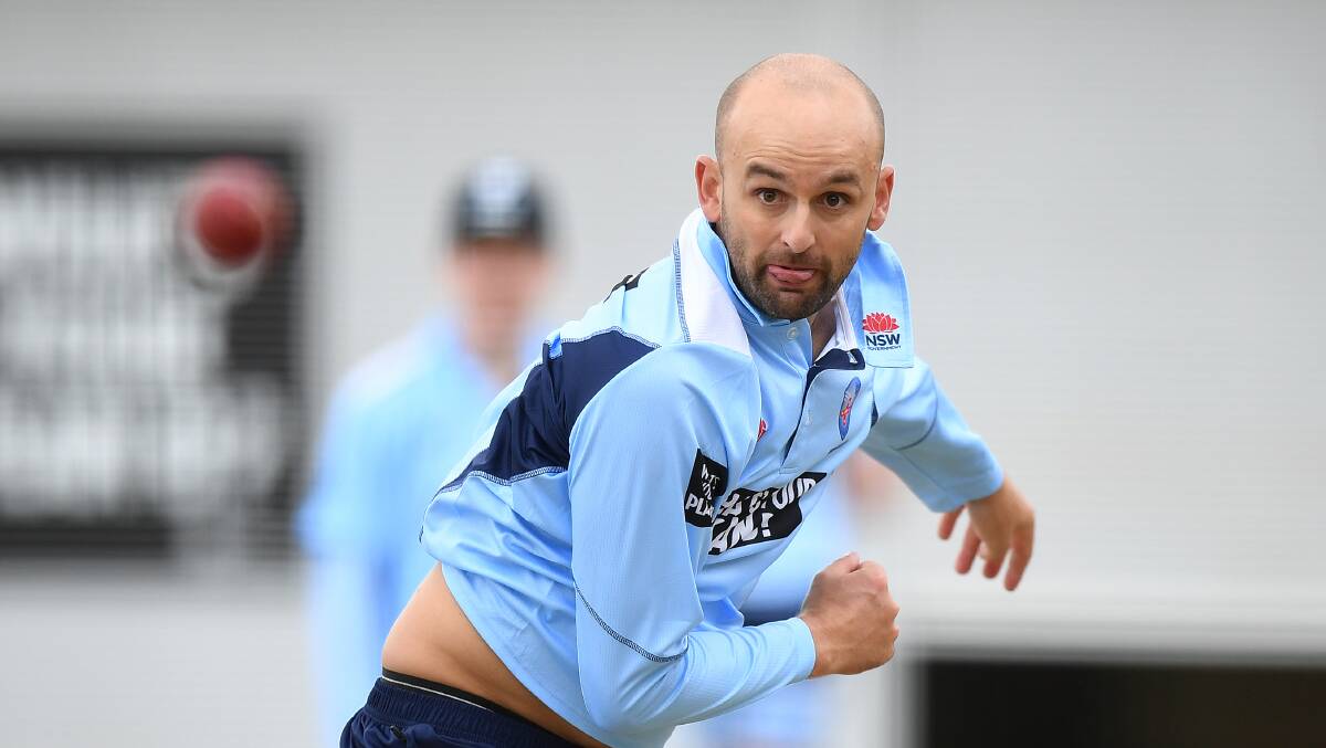 RETURN SHOT: Australian Test spinner Nathan Lyon could play his second Sheffield Shield match in Wagga when the city plays host to NSW's clash with Tasmania in November.