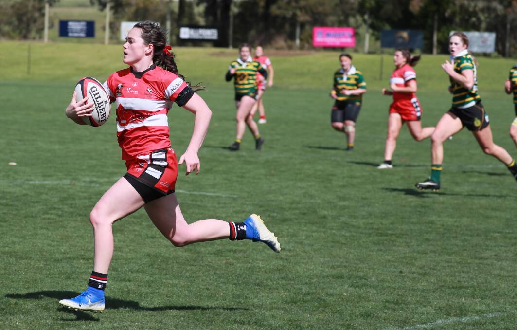 Tess Staines scored six tries as CSU took a big win over Leeton on Saturday.