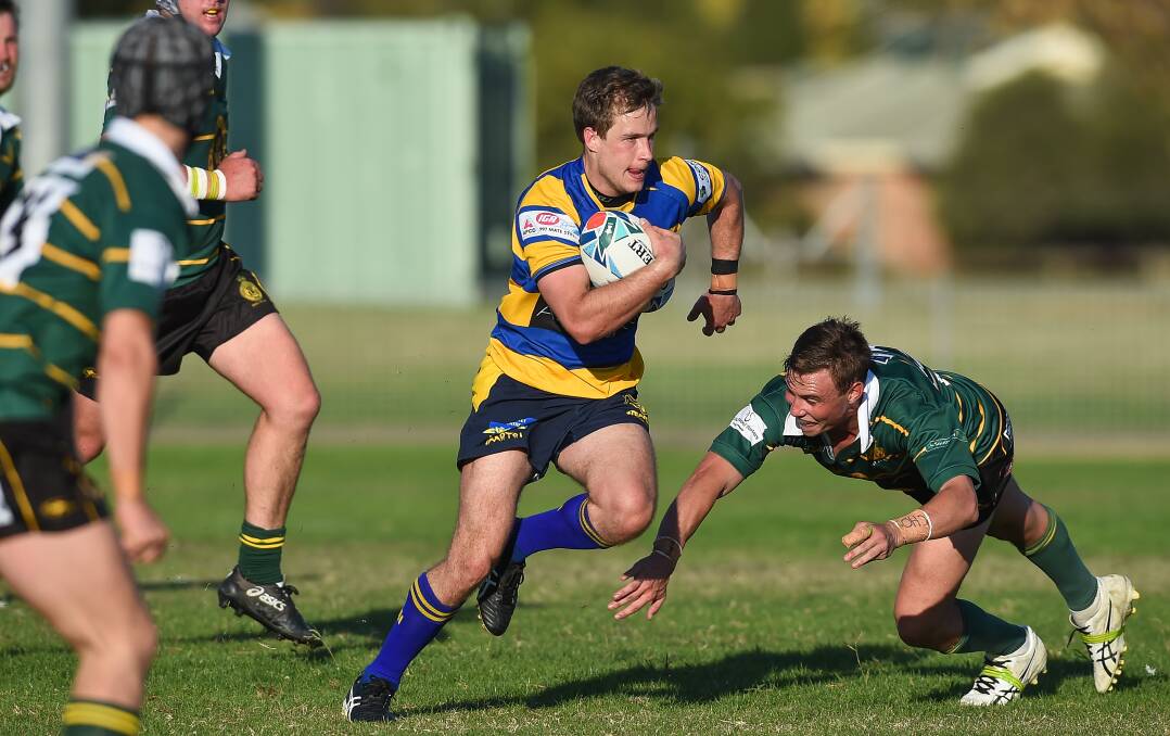 Sam Allen was among Albury's best in the win over Ag College at Murrayfield on Saturday. Picture: The Border Mail.