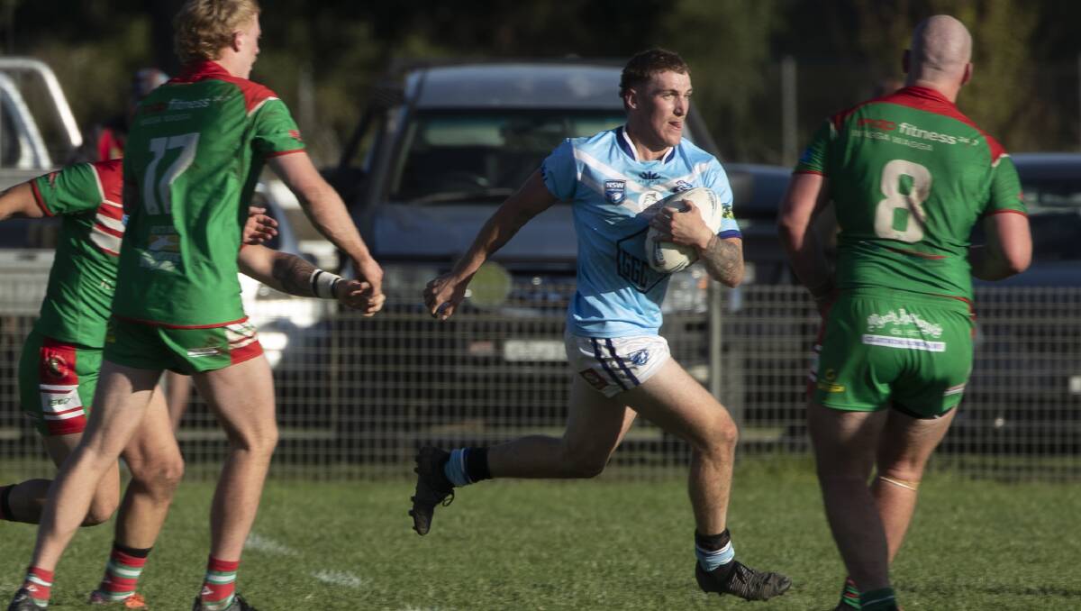 MIXING IT UP: Tumut moved Tom Hickson to fullback to cover the loss of Mitch Ivill after a training mishap as they prepare to regroup ahead of a big clash with Gundagai on Sunday.