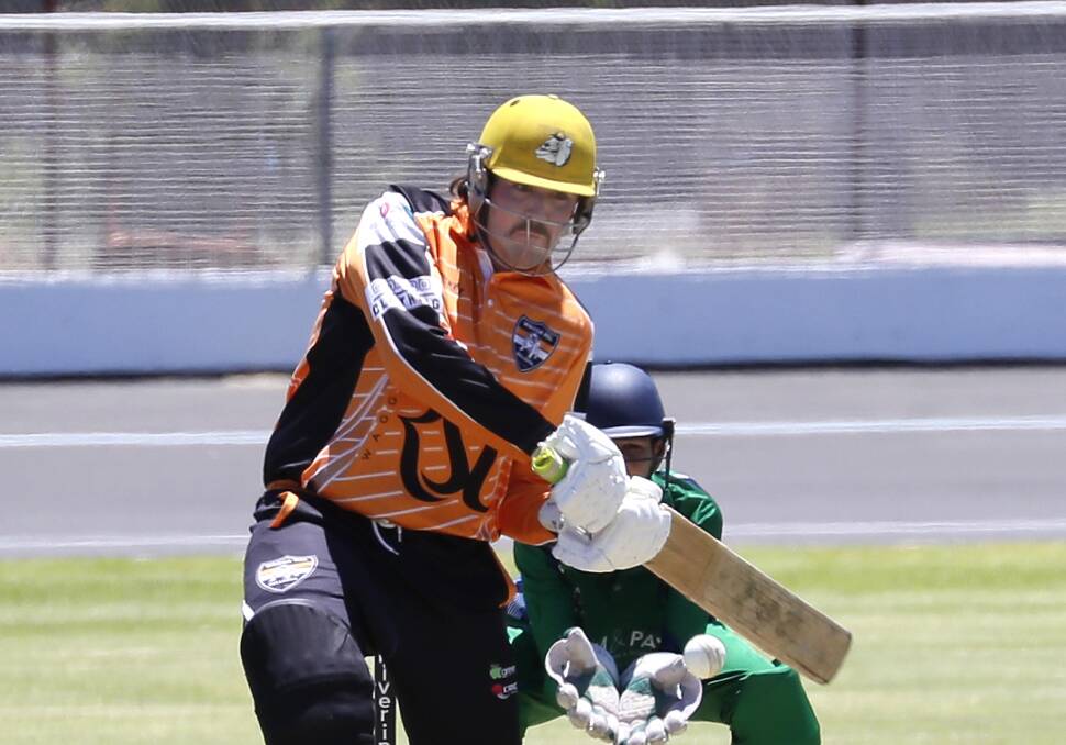 STRONG START: Ethan Perry made 69 at the top of the order for Wagga RSL's big win over Wagga City on Saturday. Picture: Les Smith
