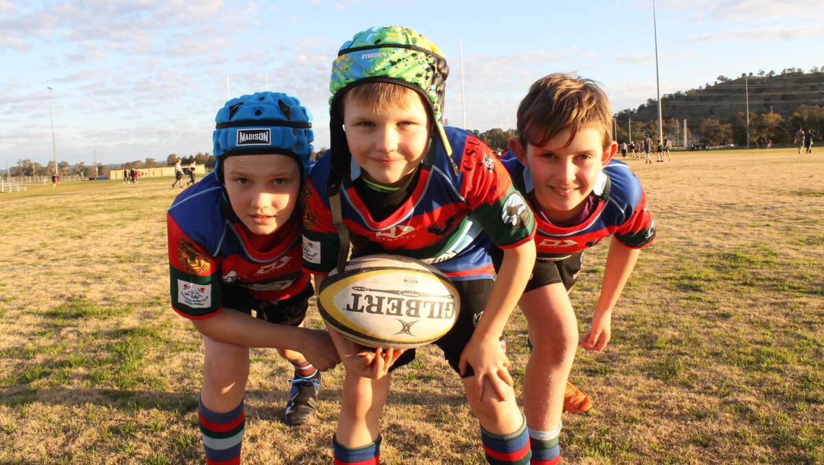 PACKING IN: Luke Henderson, Will Tindal, Max Henderson are just three Wagga Crows looking forward to getting back on the rugby field this week as training starts before the first gala day on July 26.