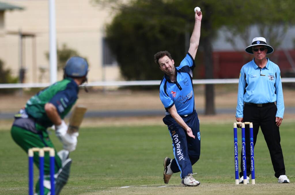 Alex Smeeth in action for South Wagga against Wagga City to start the season.