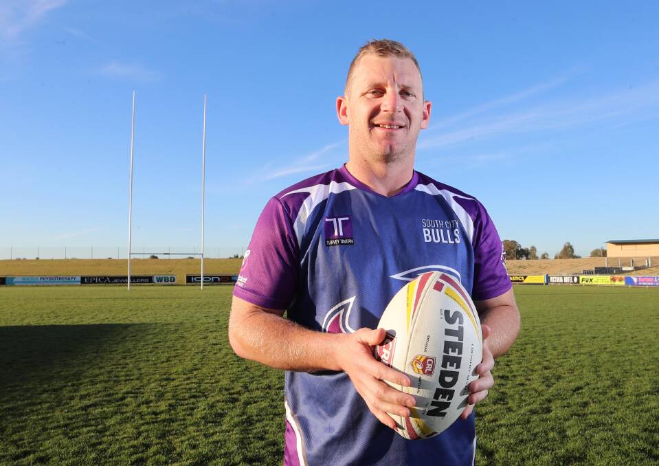 TITLE SHOT: Southcity captain-coach Kyle McCarthy is looking to end his two-year tenure with a grand final win against Tumut at Equex Centre on Sunday. Picture: Les Smith