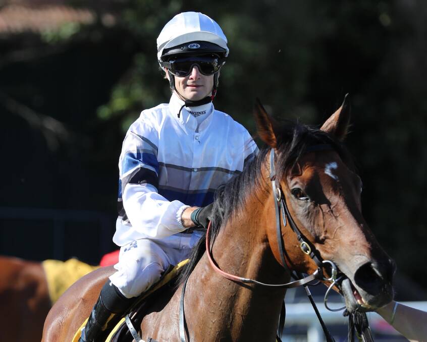 HAPPY RETURN: Josh Richards rode three winners on Friday including taking out the feature race, the Tom Patton Cup, with Spunlago. Picture: Les Smith