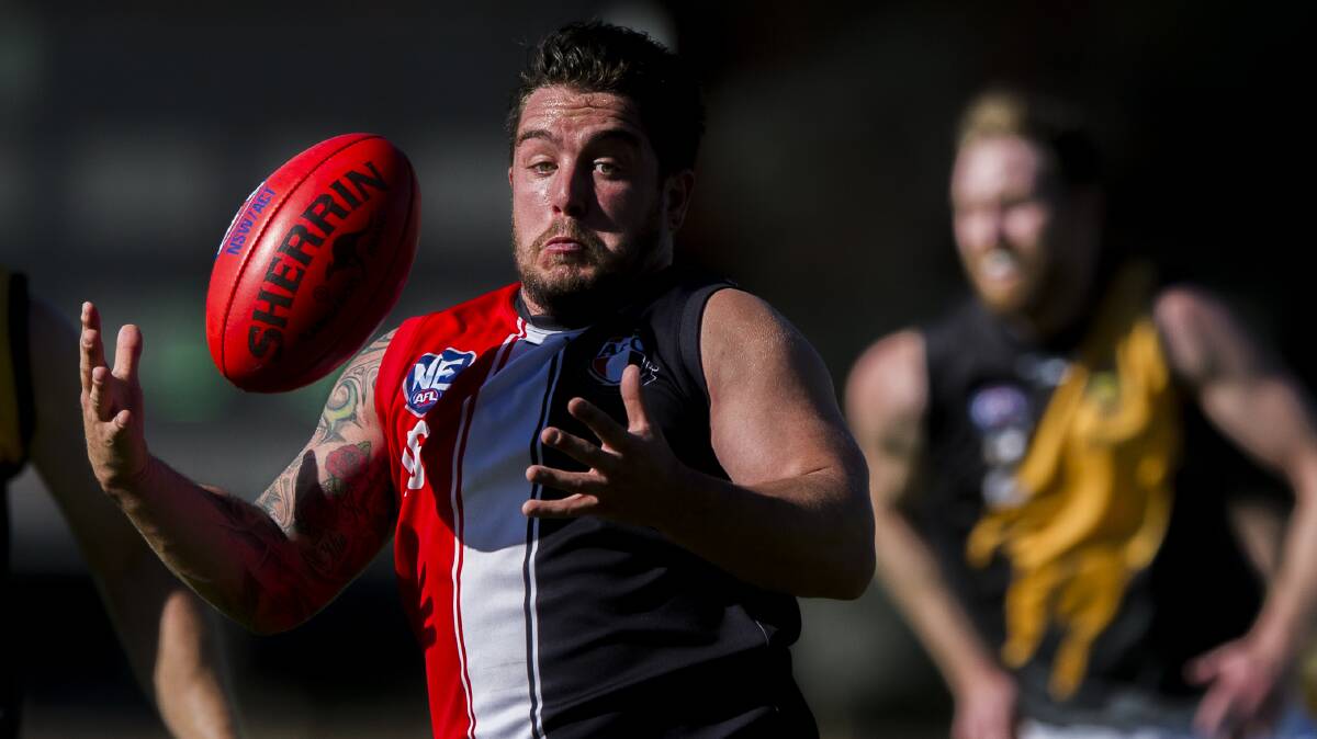 Narrandera recruit Matt Renet, pictured playing for Ainslie, is facing at least two weeks on the sidelines after being charged with rough conduct.