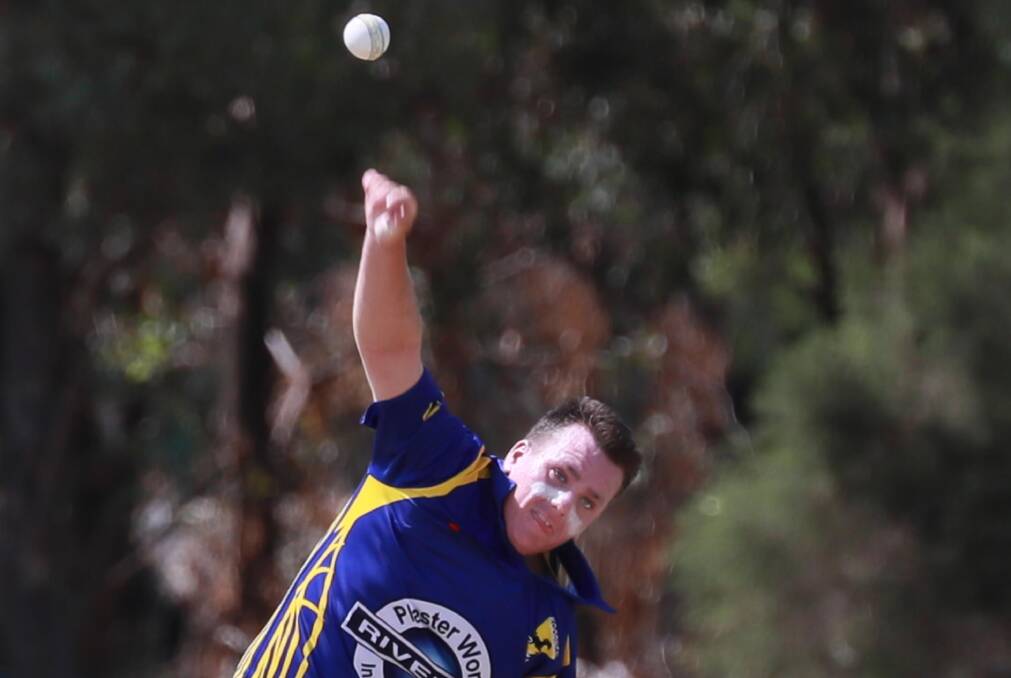 Macgregor Hanigan bowling as Kooringal Colts scored an important win.