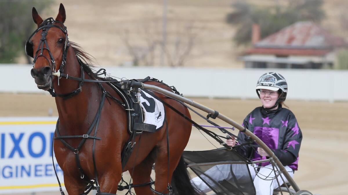 Fastestgirlintown's win for trainer-driver Molly Turton on Friday moved her into second in the Wagga Horse of the Year tally.