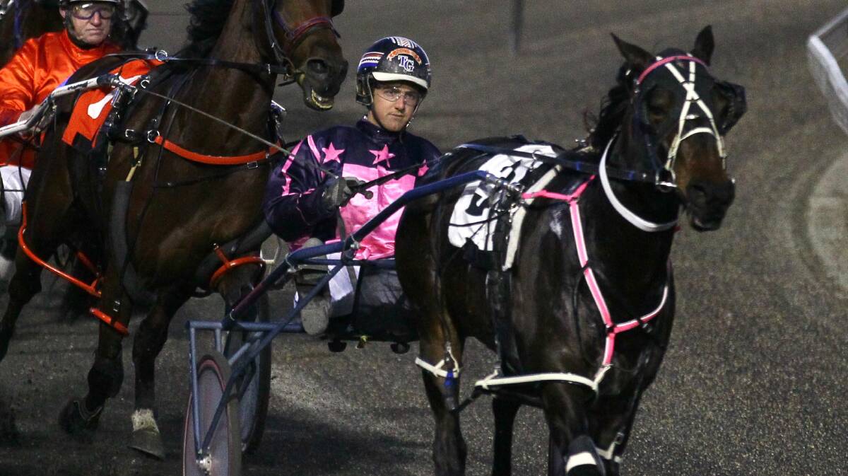 Thomas Gilligan drove Rusty Crackers to victory on Friday ahead of next week's Wagga Pacers Cup.