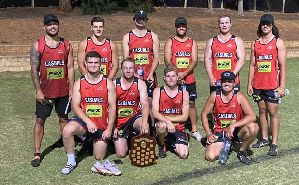 WINNERS ARE GRINNERS: Casuals proved too good for Quolls in the Men's Premier League grand final at Jubilee on Tuesday night.