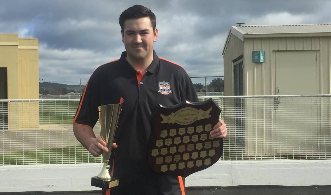 FINISHING ON TOP: Ethan Perry was named Wagga RSL Player of the Year at the club's presentation day on Sunday.